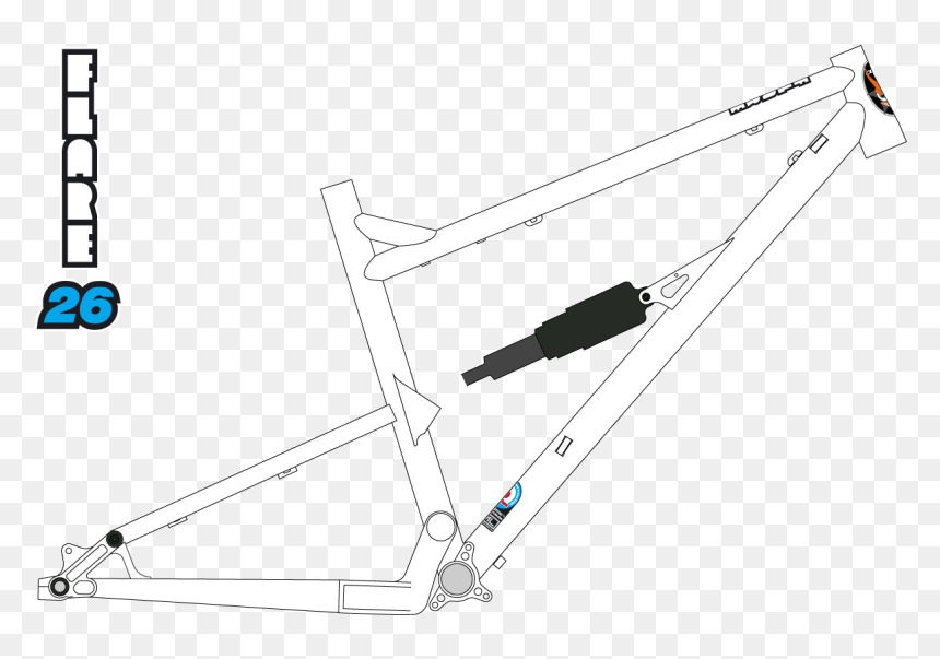 Bicycle Frame, HD Png Download - white frame png