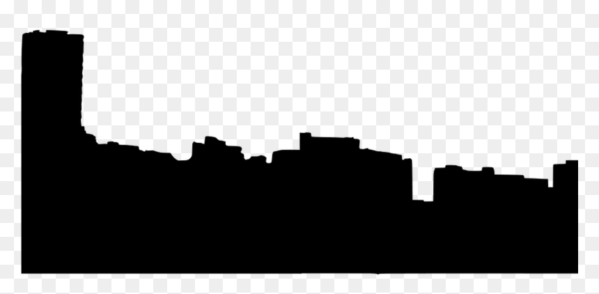 City Skyline Black Png, Transparent Png - city skyline png