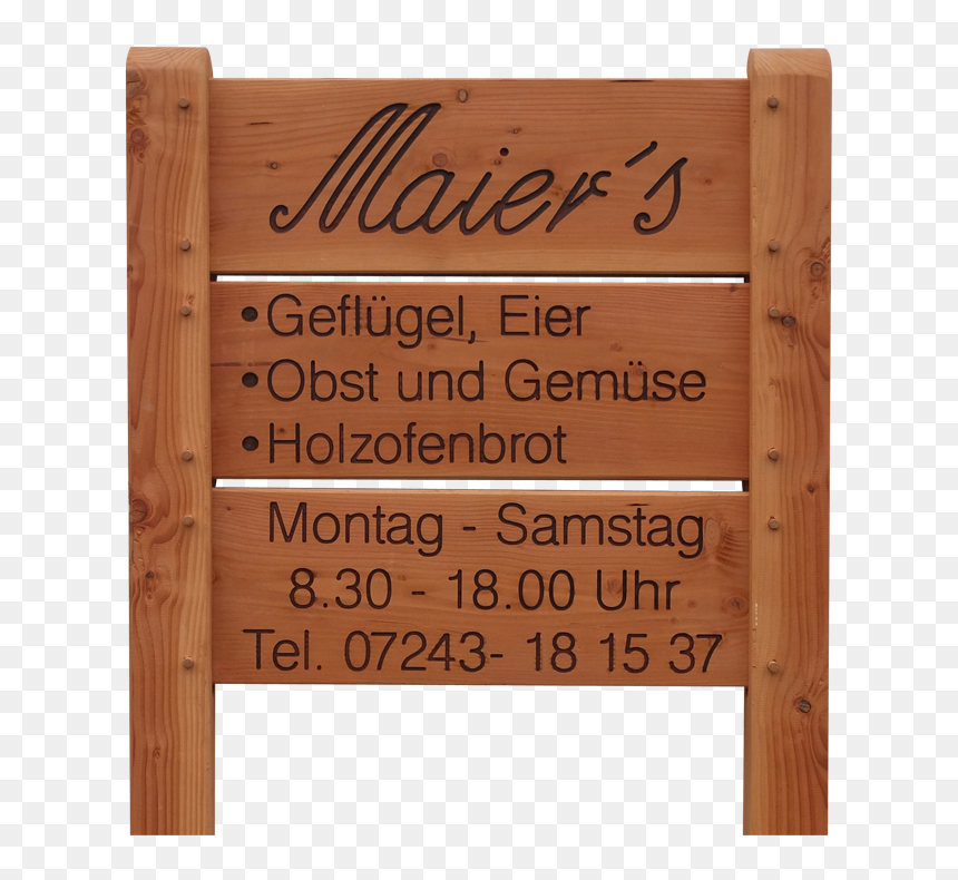 Firmenschild Holz, HD Png Download - wooden sign png
