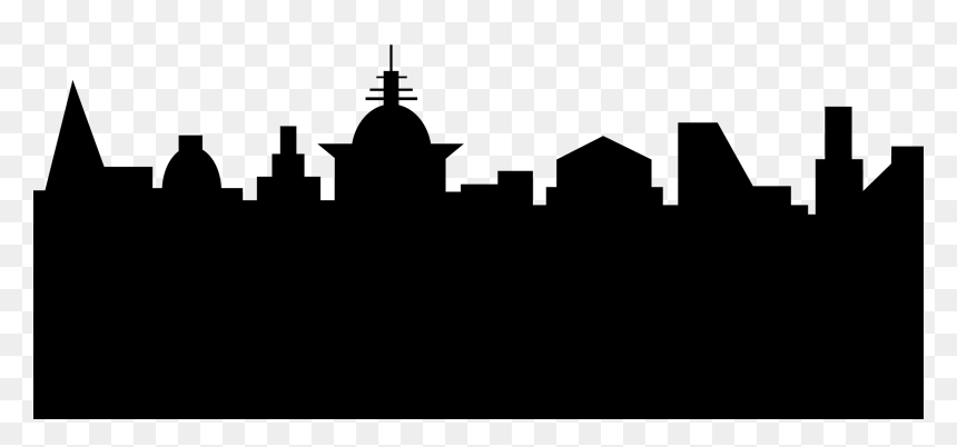 Silhouette, HD Png Download - city skyline png