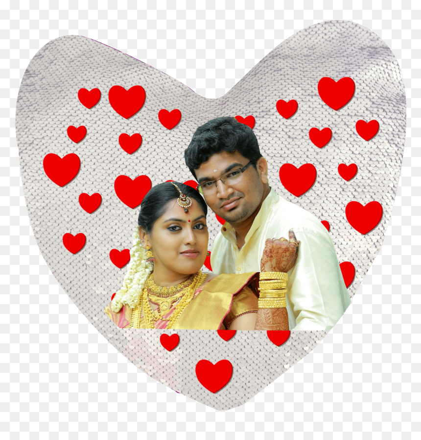 Magic Pillow With Photo Online, HD Png Download - heart shape png
