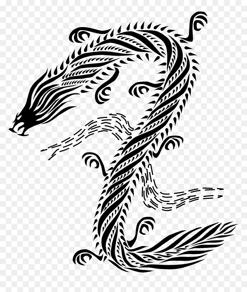Chinese Dragon Style Art, HD Png Download - chinese dragon png