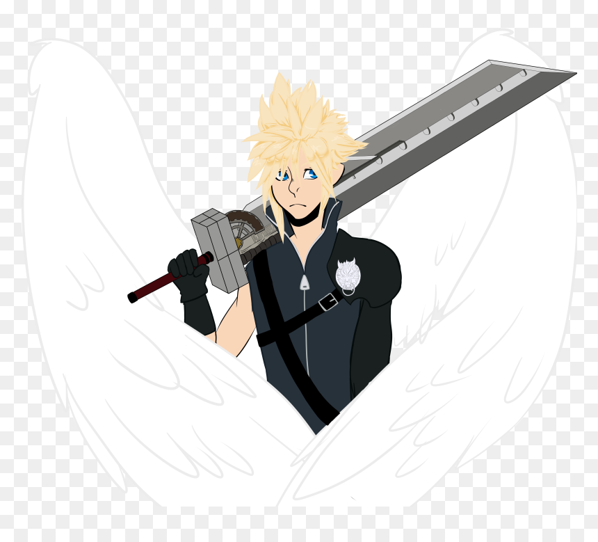 Cartoon, HD Png Download - cloud strife png