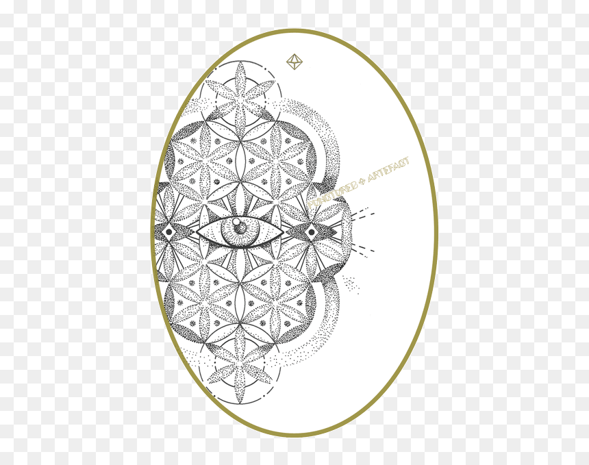 Circle, HD Png Download - flower of life png