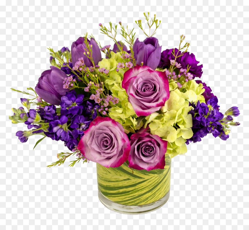 Floribunda, HD Png Download - purple flowers png