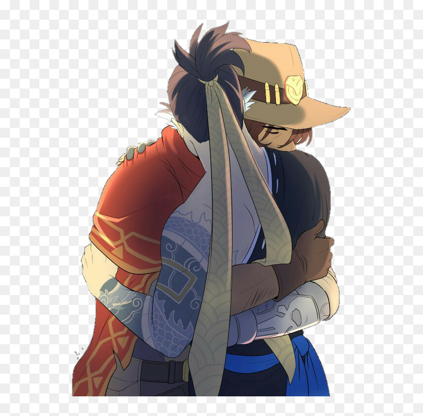 Omega Hanzo X Mccree, HD Png Download - hanzo png