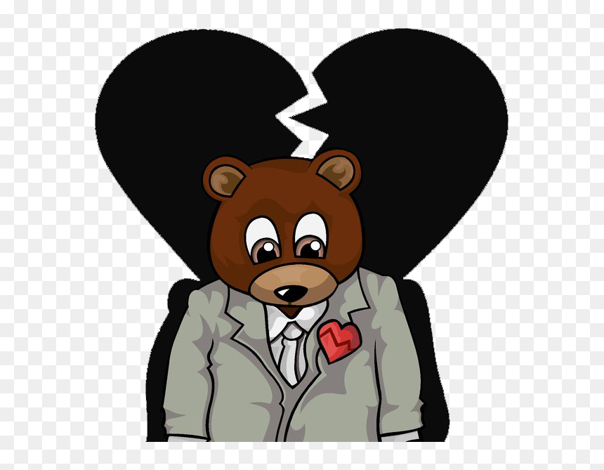 Kanye West Heartless Bear, HD Png Download - kanye west png