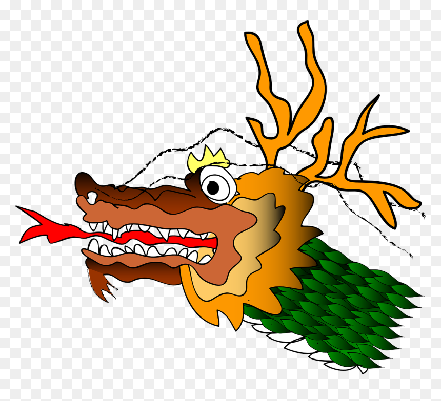 Chinese Dragon Head Clipart Png, Transparent Png - chinese dragon png
