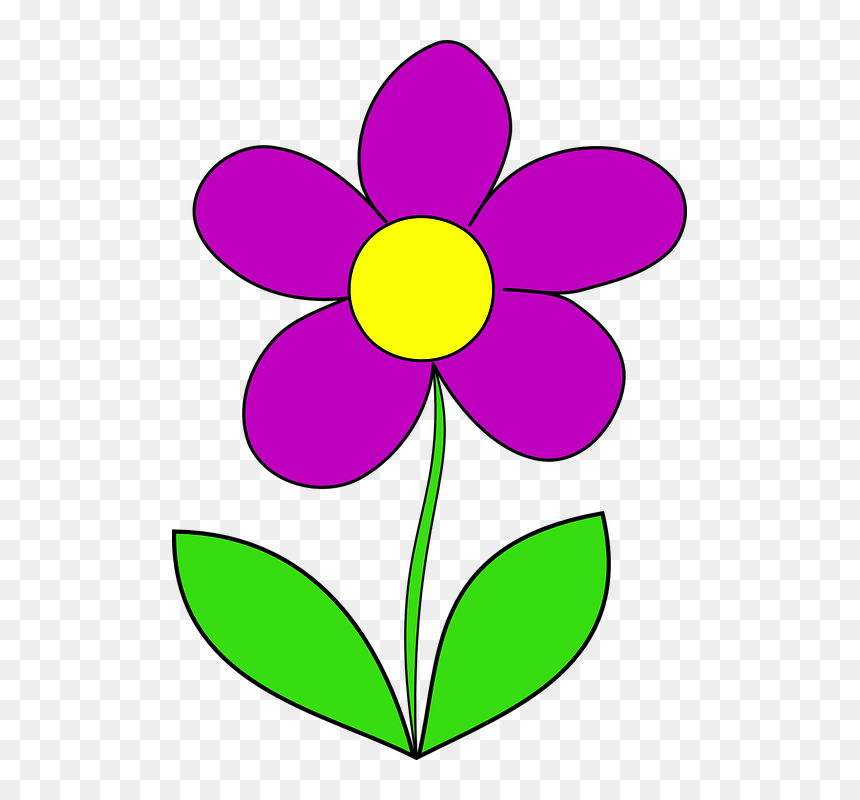 Clip Art Purple Flowers, HD Png Download - purple flowers png