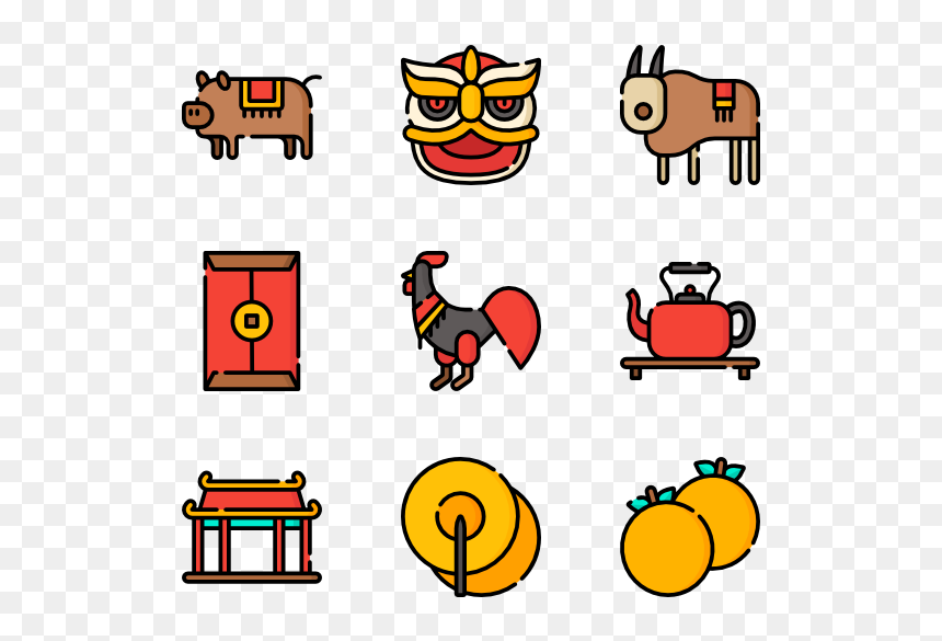 Icon Camping Color Png, Transparent Png - chinese dragon png