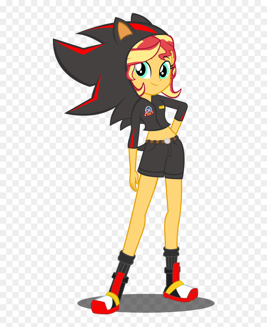 Shadow The Hedgehog Sunset Shimmer, HD Png Download - shadow the hedgehog png