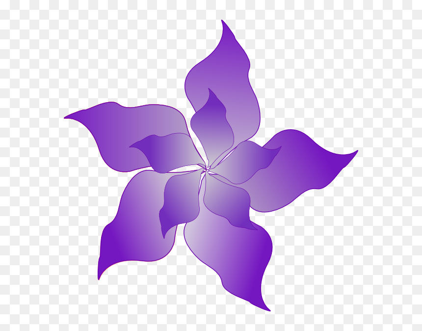 Purple Flower Vector Png, Transparent Png - purple flowers png