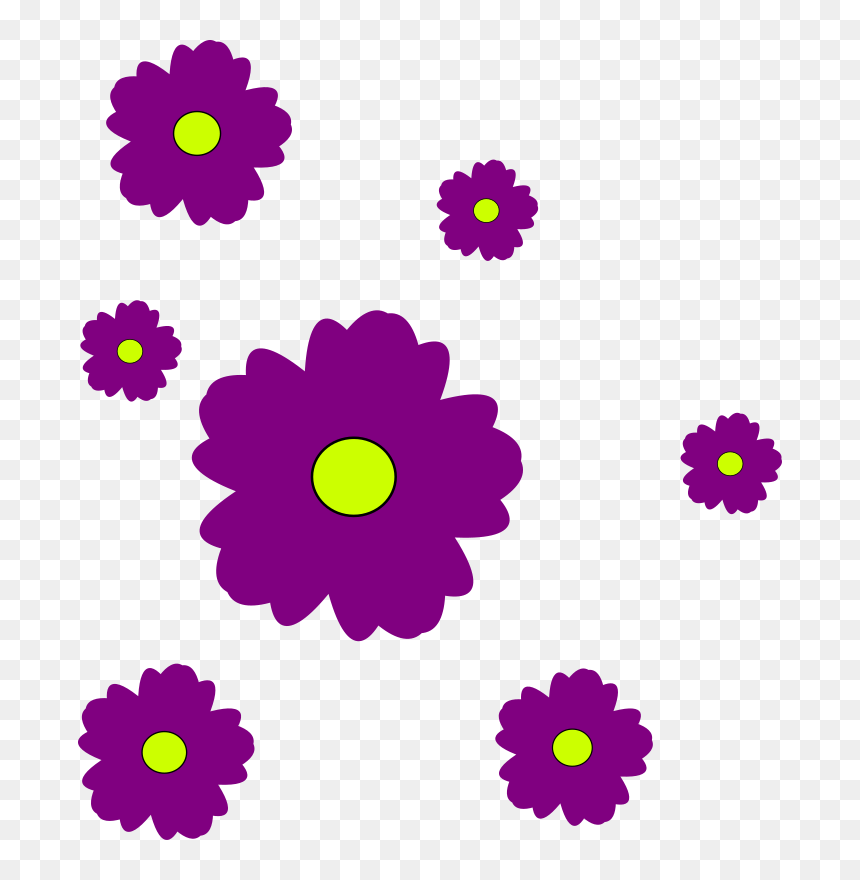 Clip Art, HD Png Download - purple flowers png