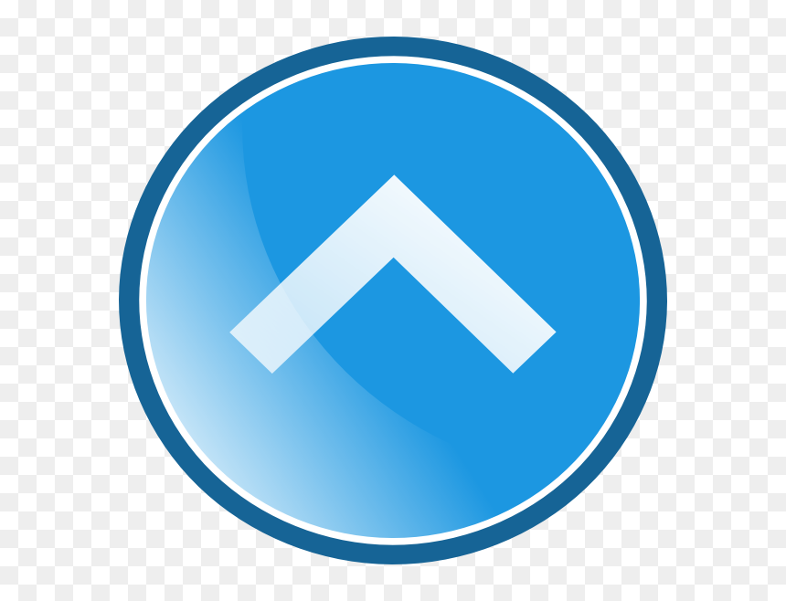 Up Arrow Png Blue, Transparent Png - blue circle png