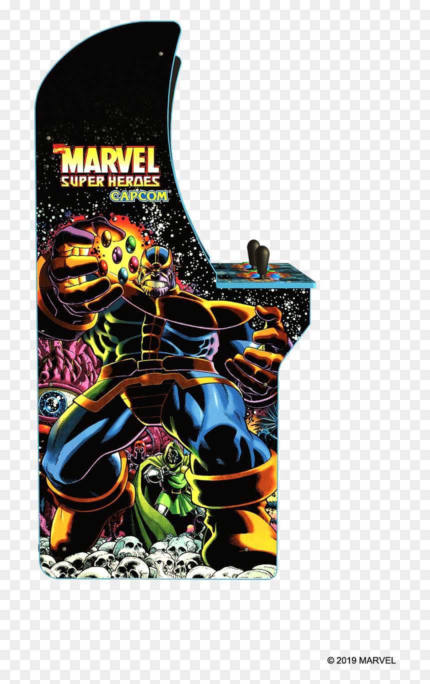 Marvel Super Heroes Arcade Cabinet"
 Class="lazyload - Marvel Superheroes Arcade 1up, HD Png Download - marvel heroes png