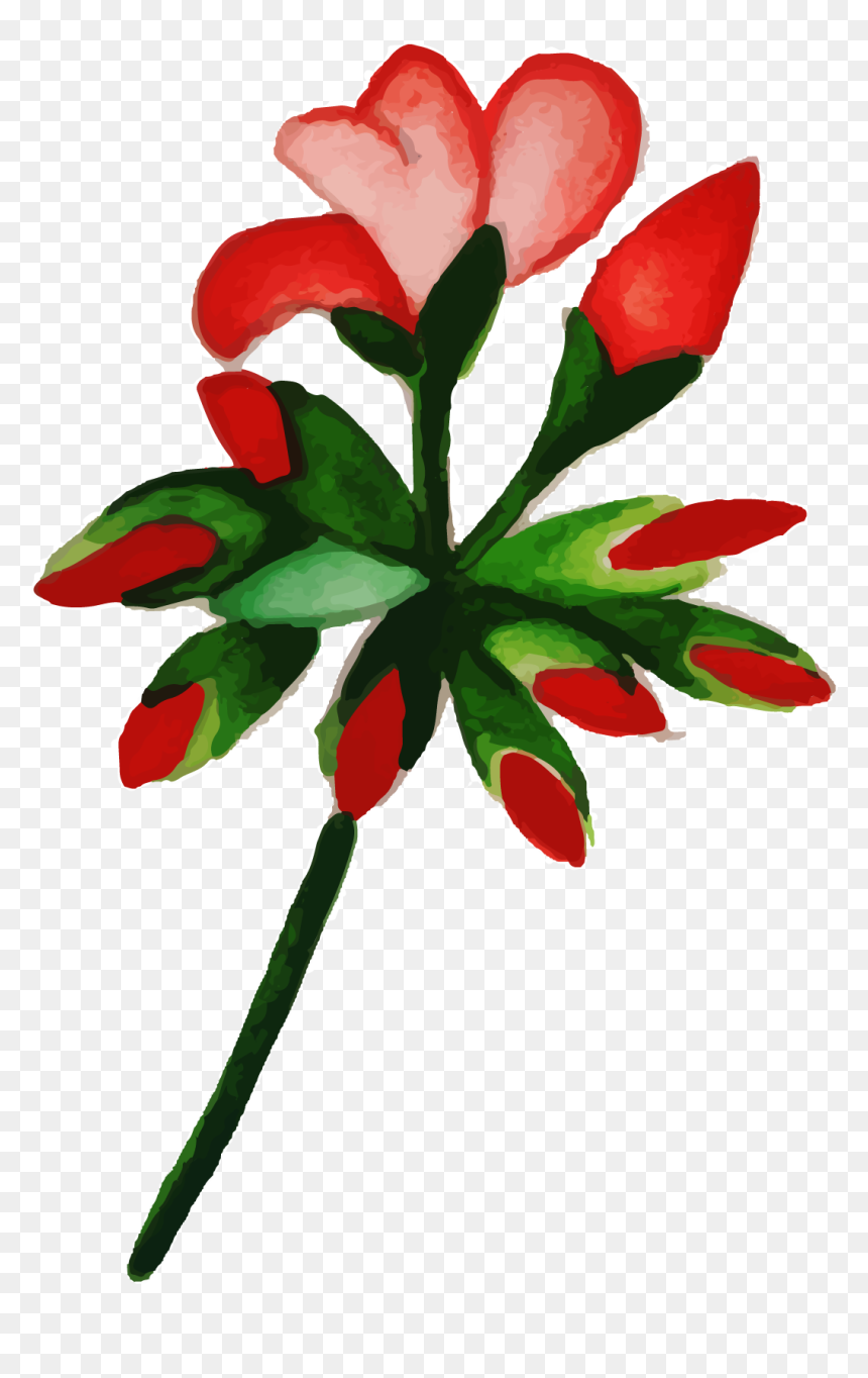 Artificial Flower, HD Png Download - flower with stem png