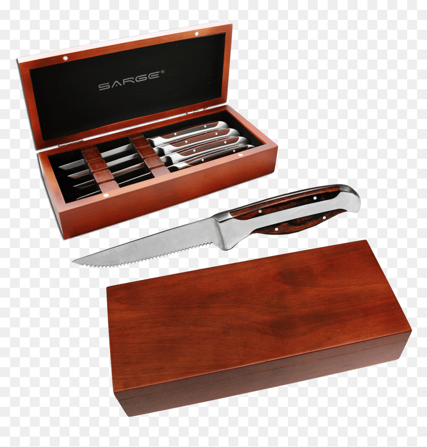 Sarge Steak Knife Set, HD Png Download - box cutter png