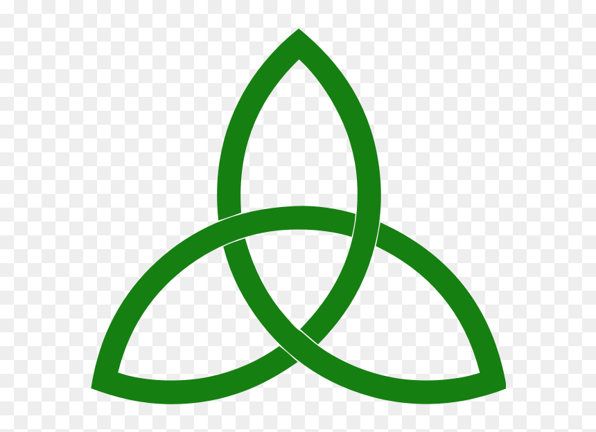 Green Line Triquetra Vector Clip Art - Triquetra Png, Transparent Png - green starburst png
