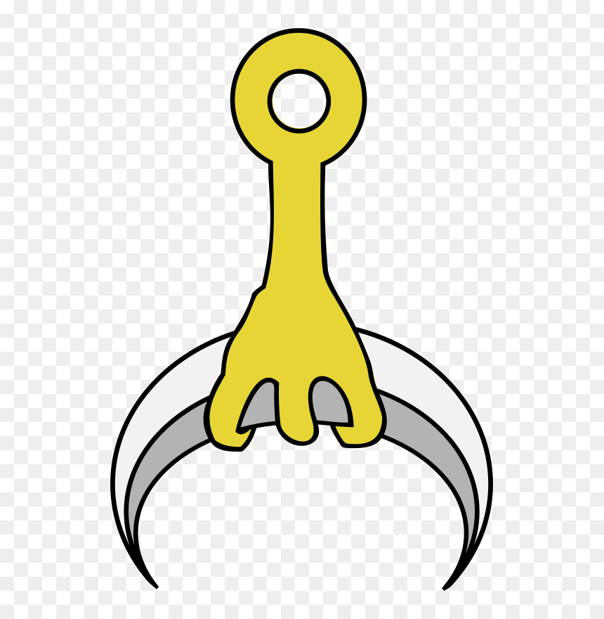 Talon Holding Crescent Moon - Herb Nakła Nad Notecią, HD Png Download - crescent moon clipart png