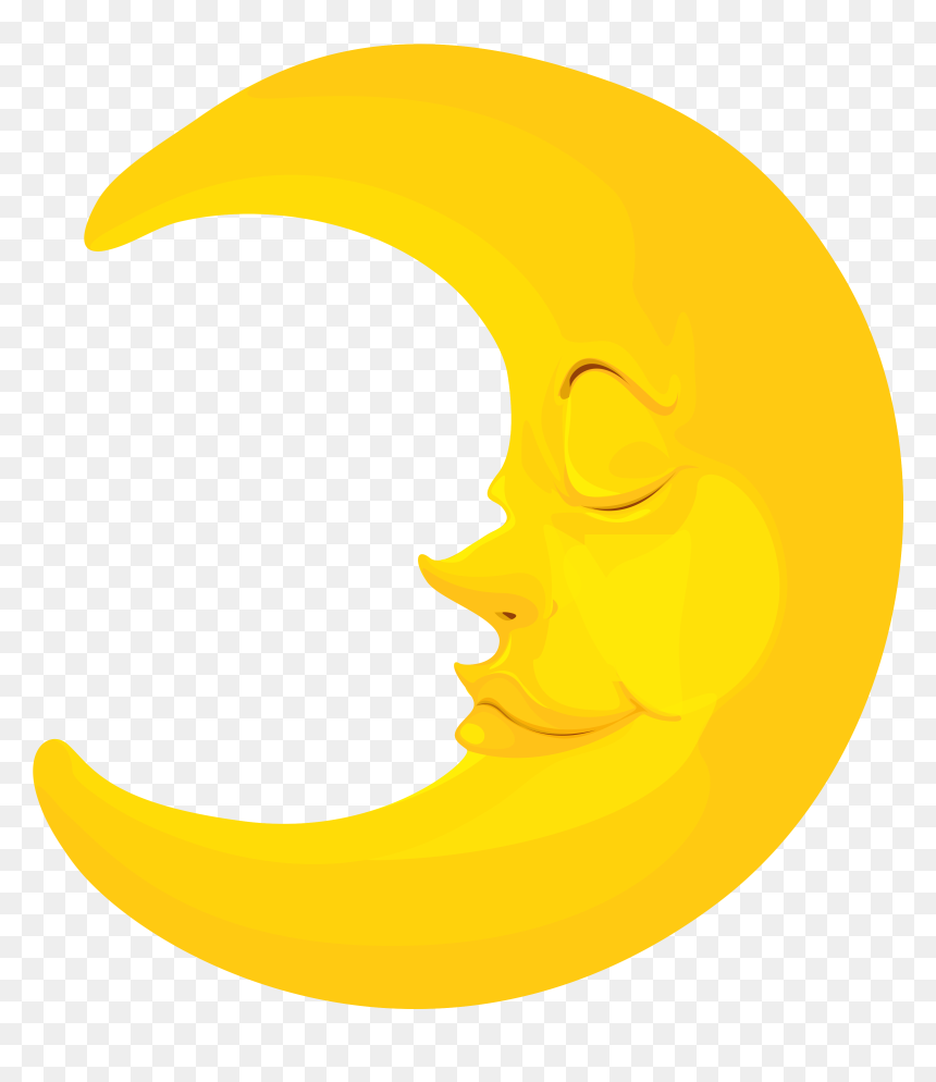 Clipart Of Moon, Misc And Moon Clipart Over - Icon Mặt Trăng, HD Png Download - crescent moon clipart png