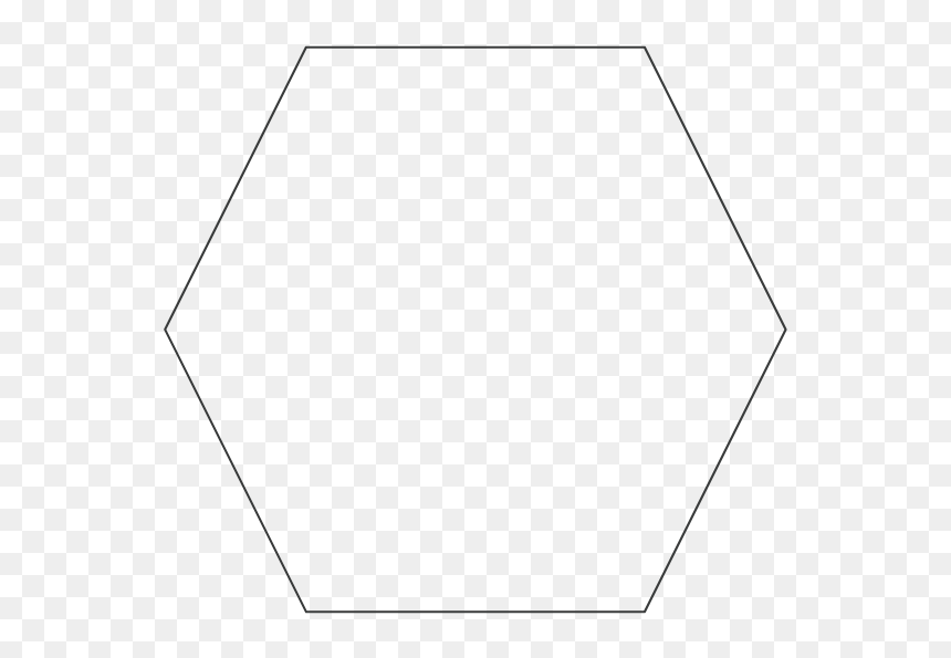 Line Art, HD Png Download - hexagono png