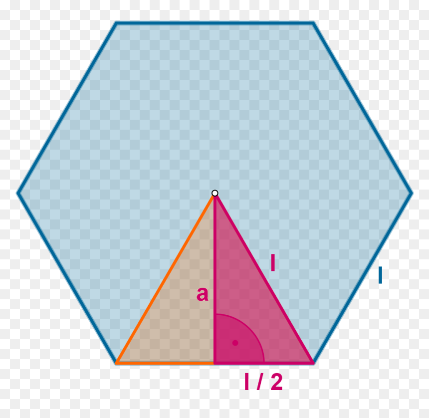 Imagen Teoria Triangulo Rectangulo En Hexagono - Triangle, HD Png Download - hexagono png