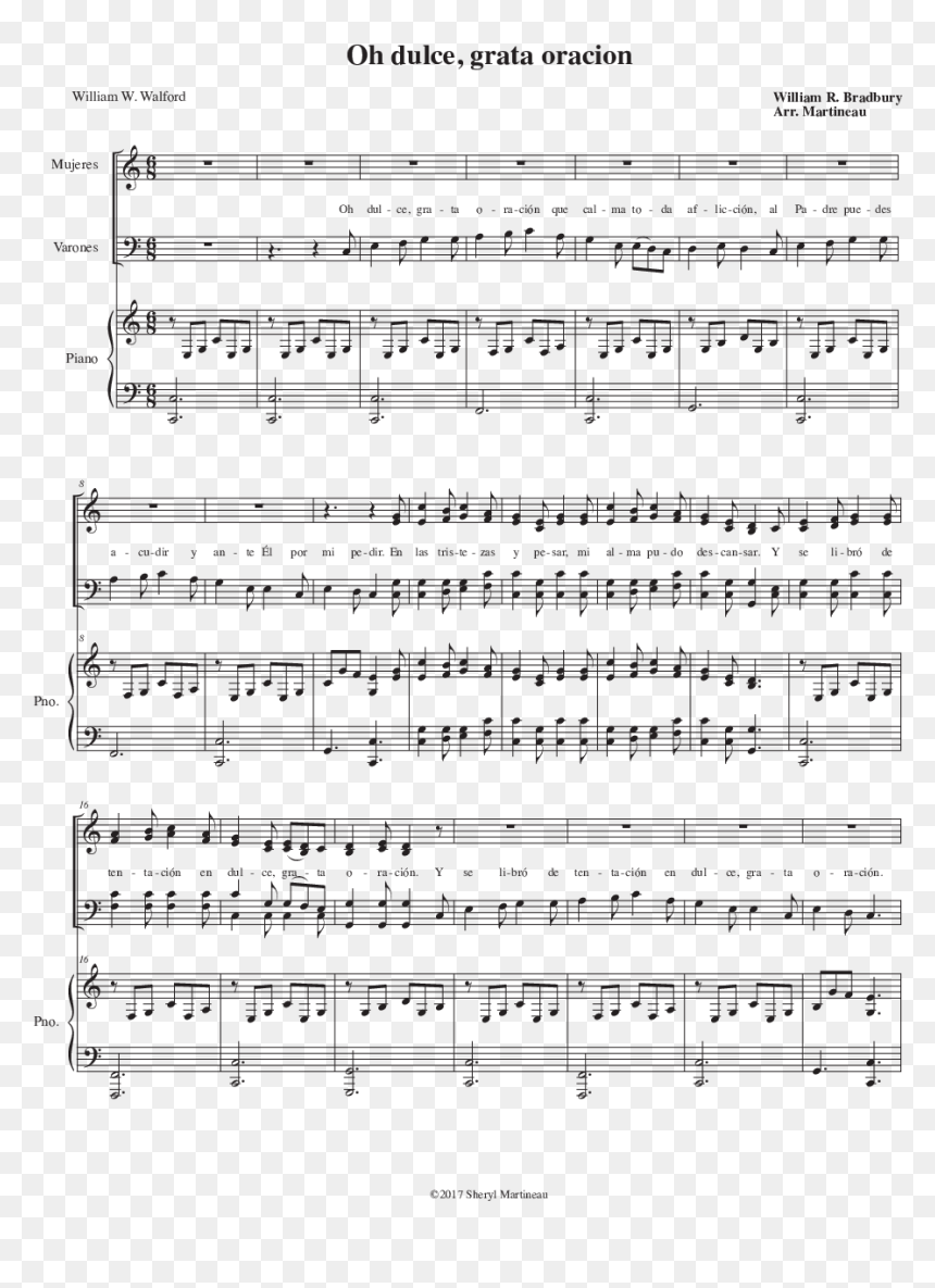 Sheet Music Picture - Old Gospel Ship Sheet Music, HD Png Download - oracion png