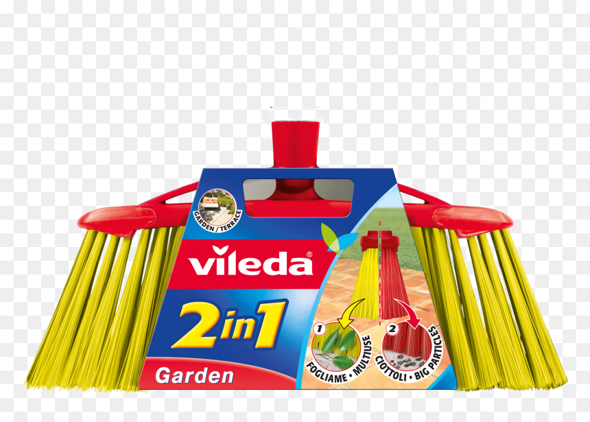 Vileda 3 In 1 Garden Broom, HD Png Download - escoba png