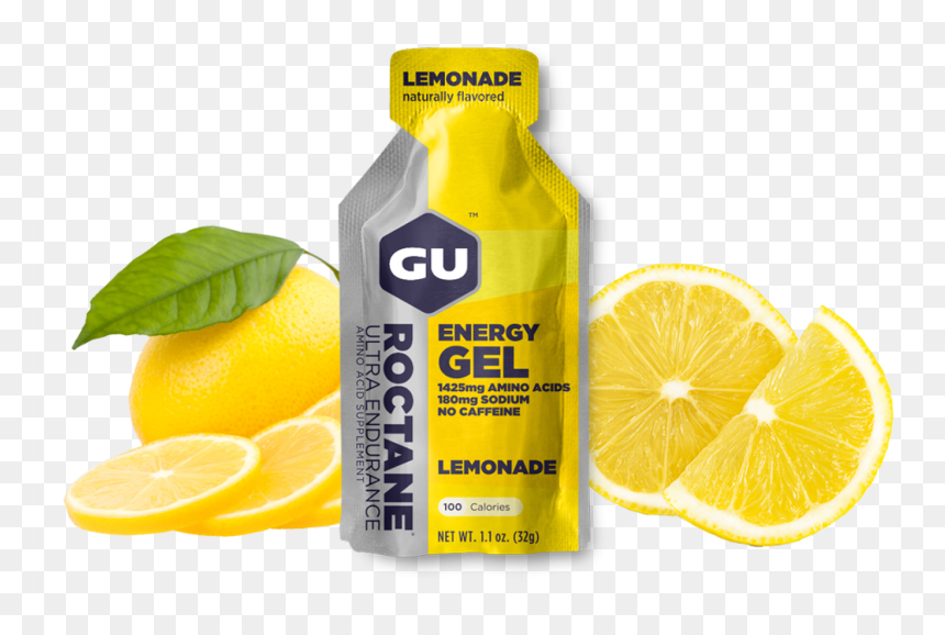 Gu Roctane Gel-lemonade - Gu Roctane, HD Png Download - limonada png