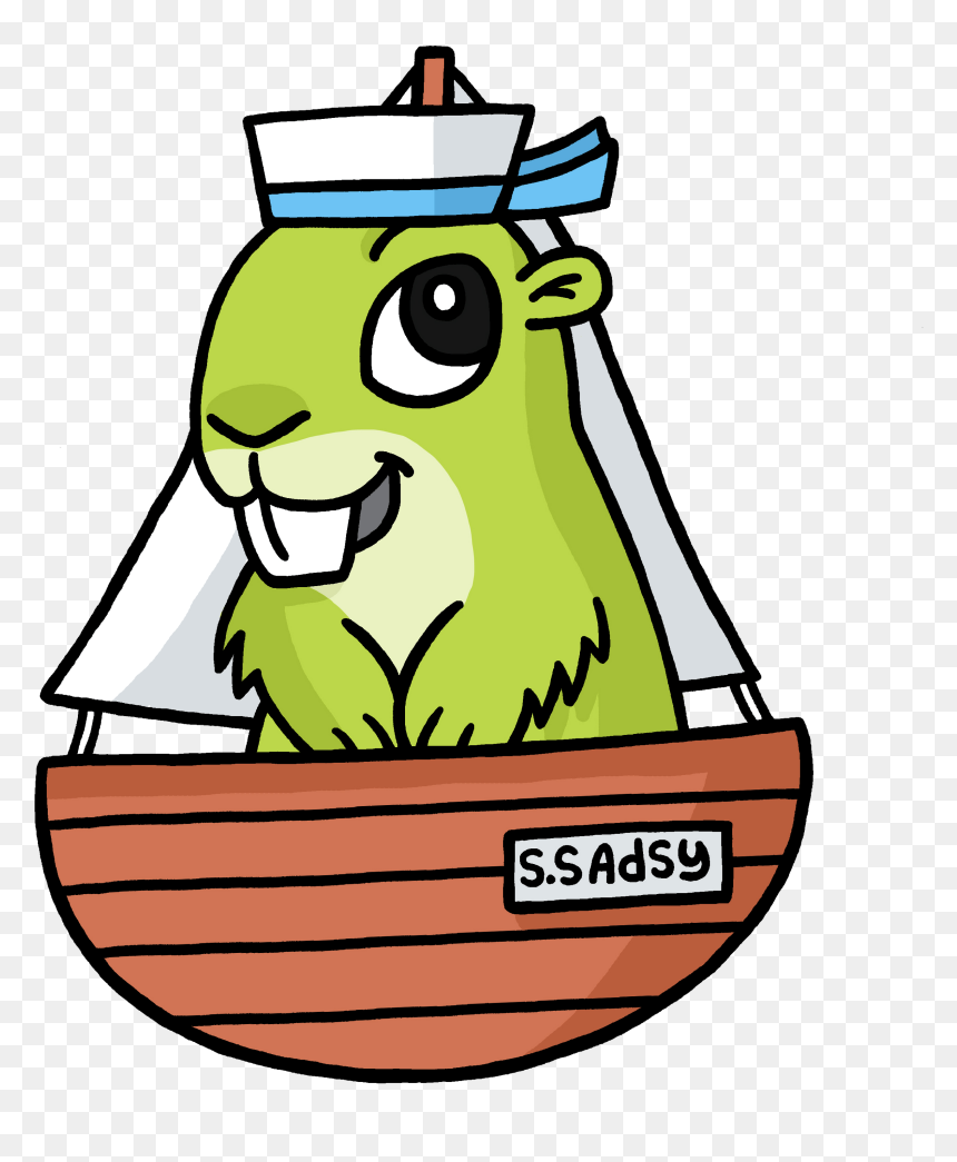 Boating Adsy - Adsy Beaver Clipart, HD Png Download - boat cartoon png