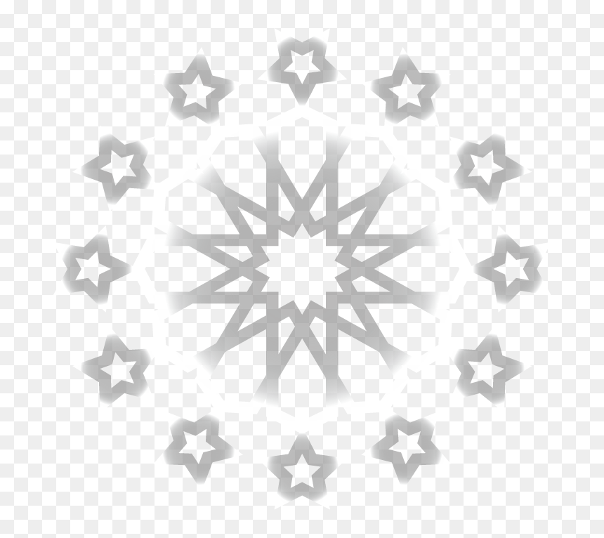 Black And White Grey Snowflake - Asian Road Cycling Championship 2019, HD Png Download - gray background png