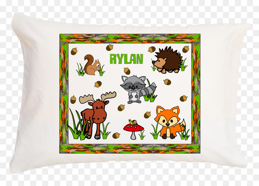 Throw Pillow, HD Png Download - woodland animals png