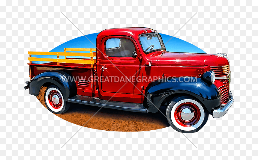 Old Truck Real Png, Transparent Png - red truck png