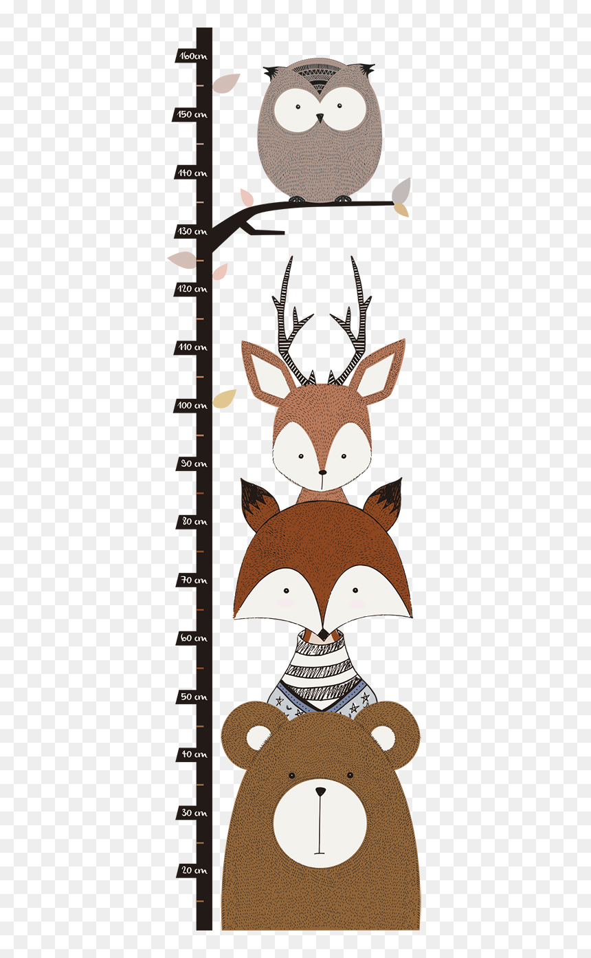 Messlatte Waldtiere, HD Png Download - woodland animals png