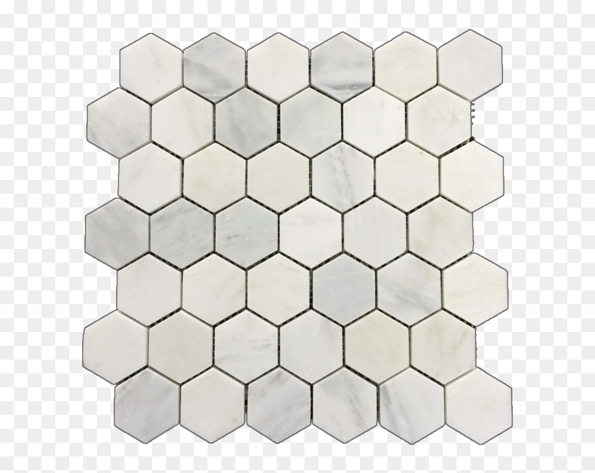 Pearl White - Hexagon Tile, HD Png Download - stone border png