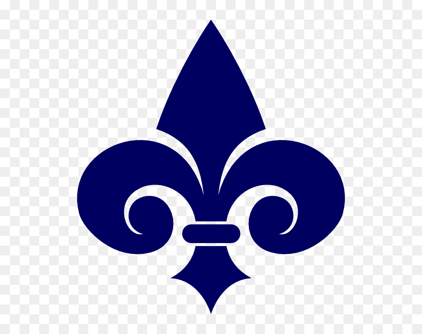 Navy Blue Fleur De Lis Clipart , Png Download - Navy Fleur De Lis, Transparent Png - navy blue png
