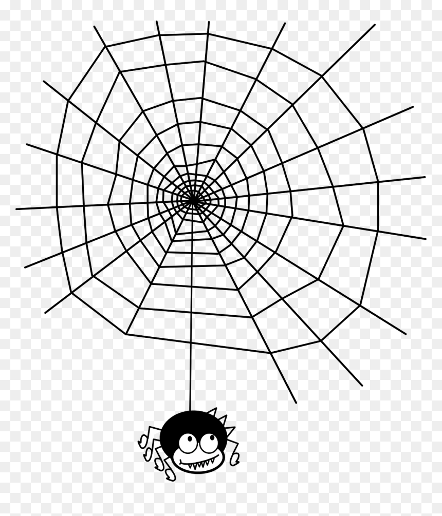 Maths In Spider Webs, HD Png Download - spider cartoon png