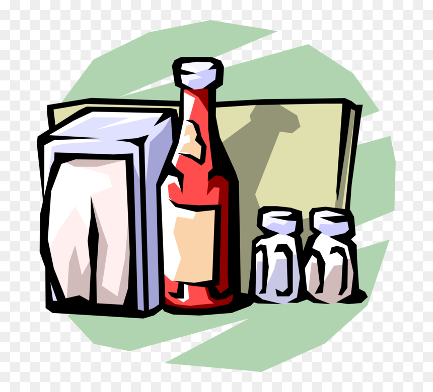 Napkin Clipart Tissue Paper - Restaurant Condiments Png, Transparent Png - tissue paper png
