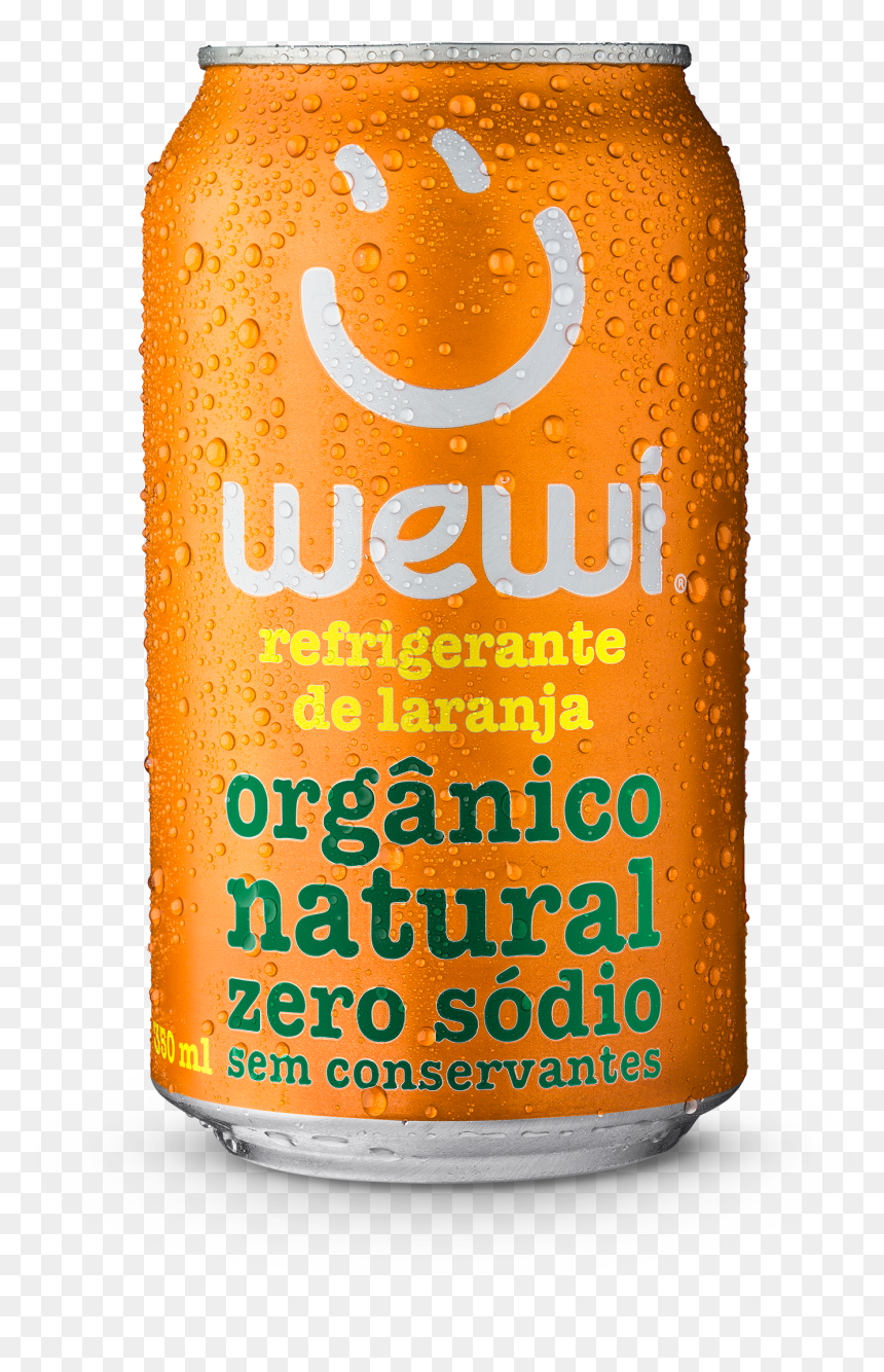 Refrigerante Orgânico Laranja 350ml Wewi - Beer, HD Png Download - refrigerante png
