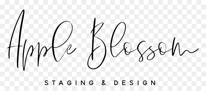 Apple Blossom Staging And Design Logo - Calligraphy, HD Png Download - apple blossom png