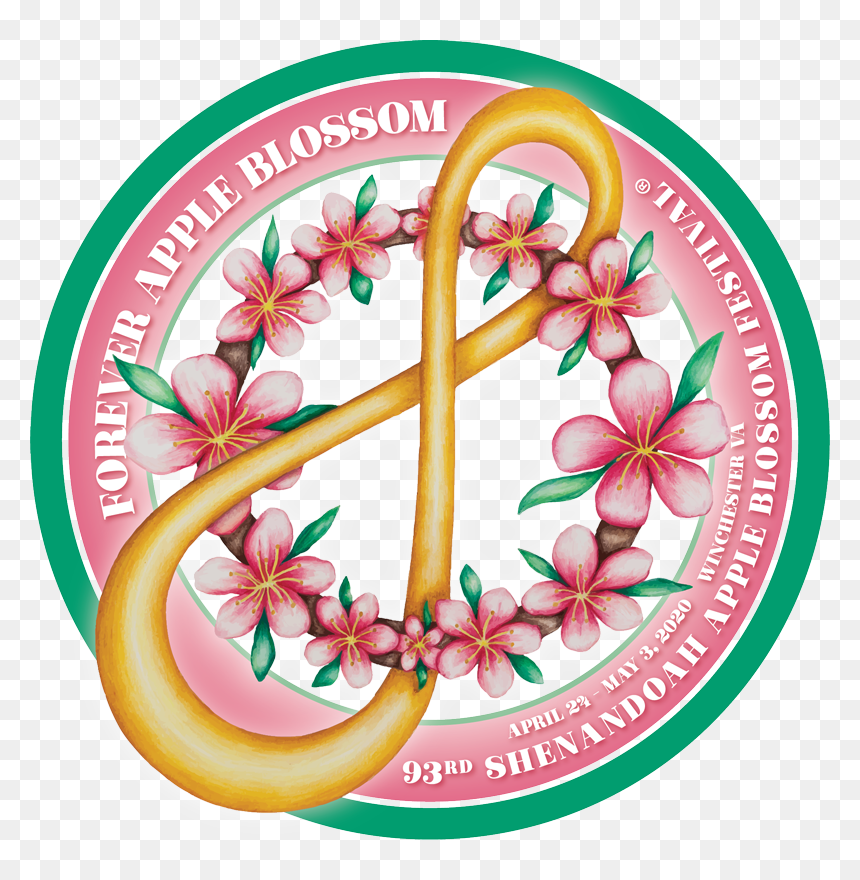 93rd Theme Logo - Shenandoah Apple Blossom Festival®, HD Png Download - apple blossom png
