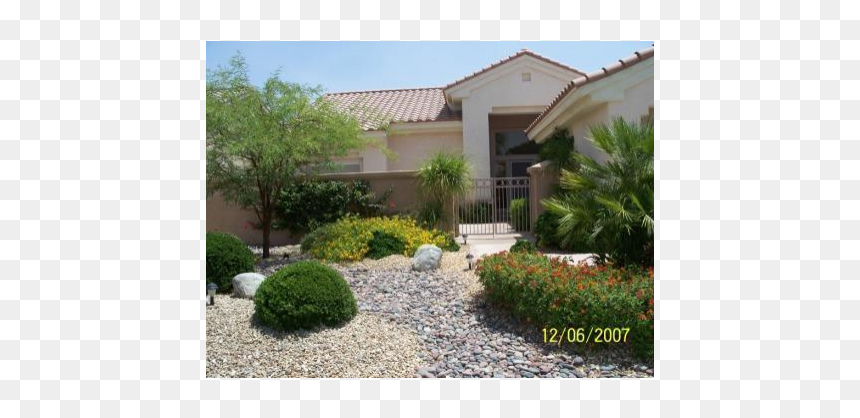 Beautiful Desert Home - Yard, HD Png Download - desert shrub png