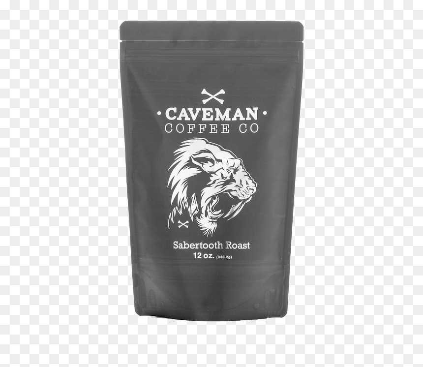 Caveman Coffee Sabertooth Logo, HD Png Download - saber tooth tiger png