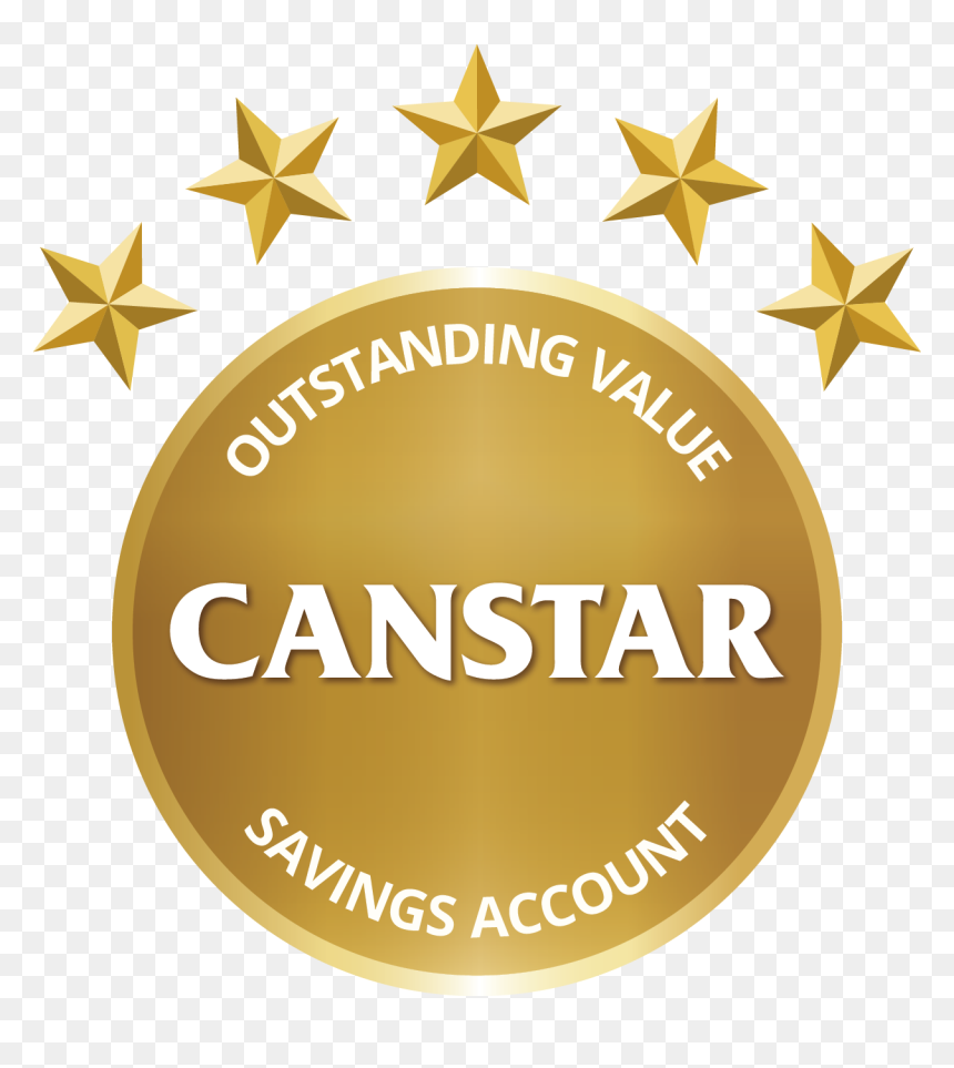Canstar Outstanding Value Savings Account - Canstar Blue, HD Png Download - five star rating png