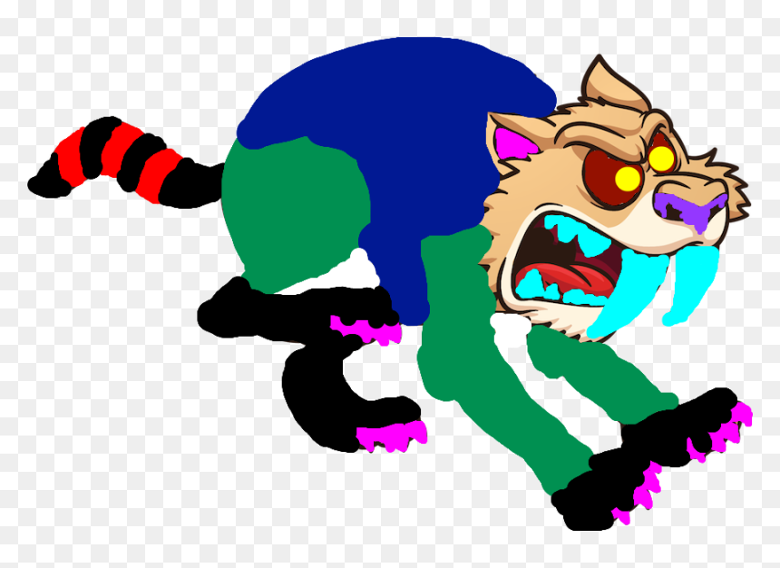 Cartoon, HD Png Download - saber tooth tiger png
