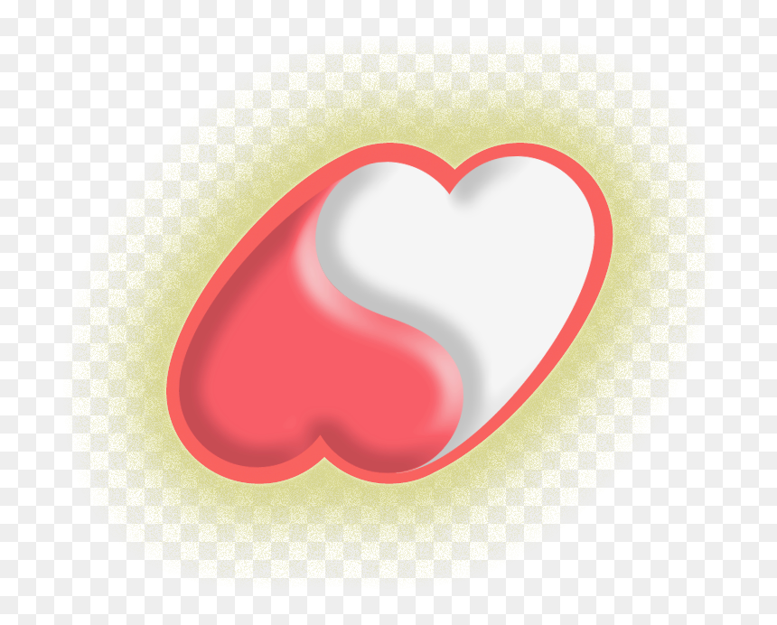 Wedding Hearts Clip Art - Yin Yang Heart, HD Png Download - wedding heart png
