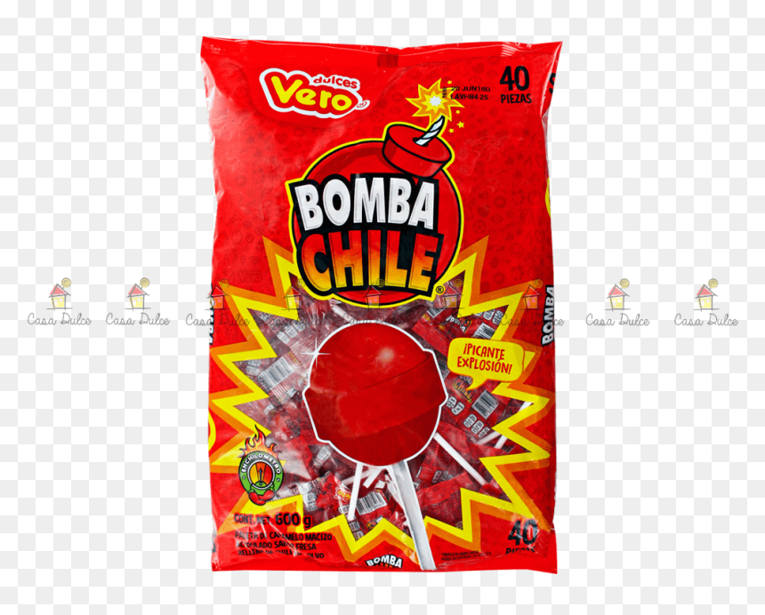Paleta Bomba Chile, HD Png Download - dulces png