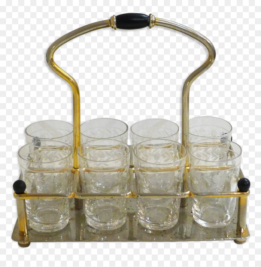 8 Shot Glasses Mid Twentieth Basket"
 Src="https - Panier Verre, HD Png Download - shot glasses png