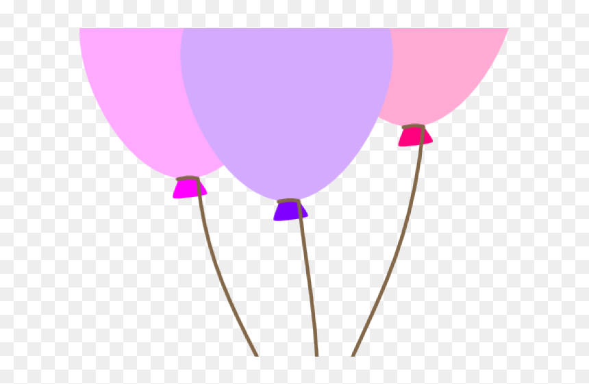 Purple Balloons Cliparts - Pastel Balloons Clipart, HD Png Download - purple balloons png