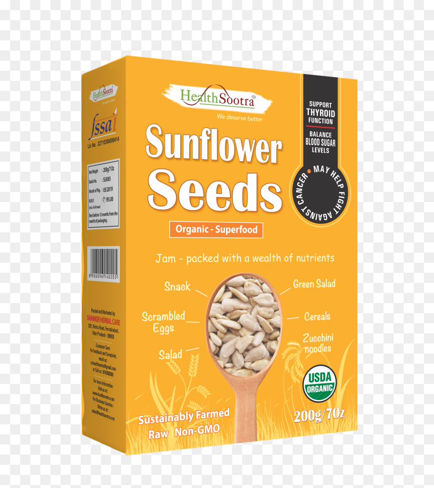 Sunflower-seeds - Breakfast Cereal, HD Png Download - watermelon seed png